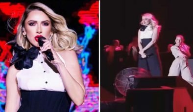 5 aylık eşinden boşanma kararı alan Hadise, sahnede gözyaşlarına hakim olamadı