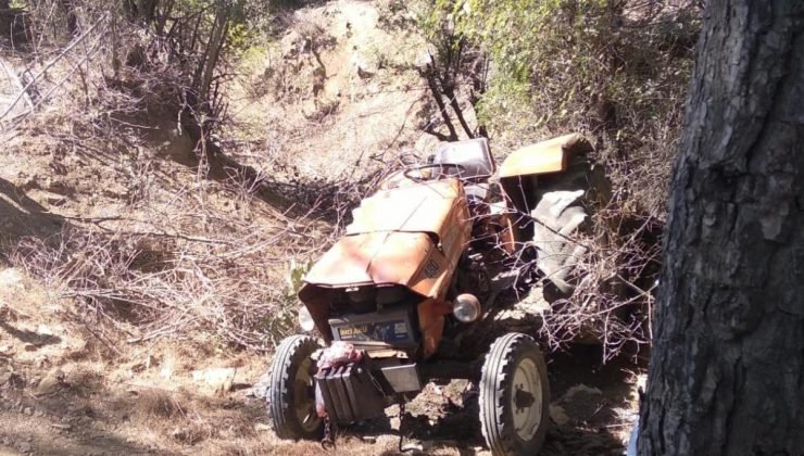 Muğla’da uçuruma devrilen traktörün sürücüsü öldü