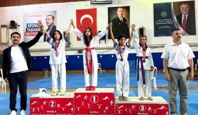 Muğla’da Taekwondo Minikler İl Şampiyonası Tamamlandı