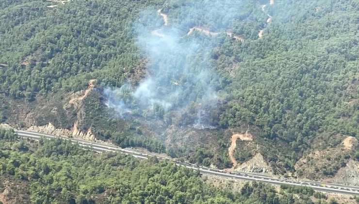 Muğla’da Orman Yangınına Havadan ve Karadan Müdahale