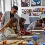 Öğrenciler Ahşap Yakma Sanatını Öğreniyor