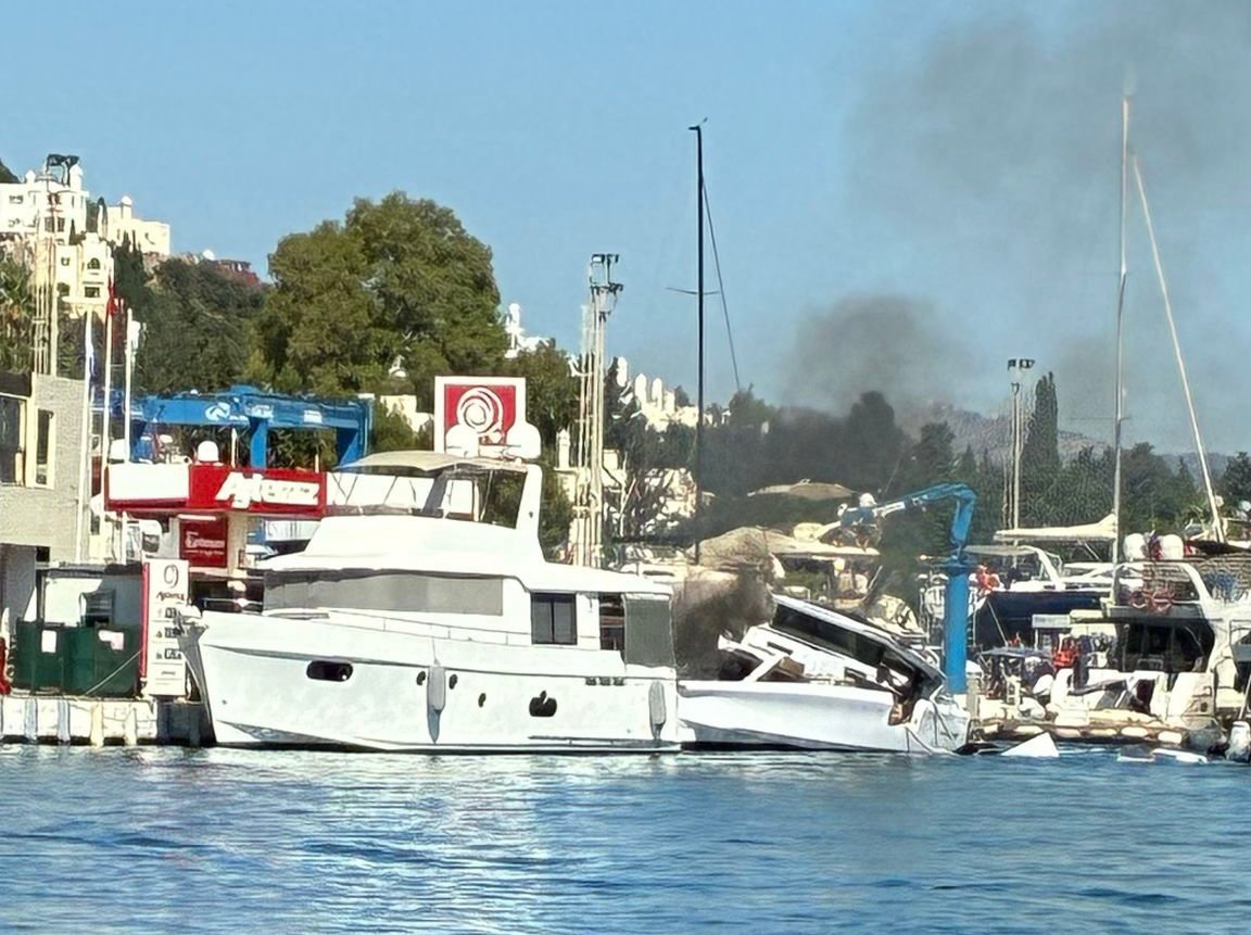 Bodrum’da yakıt ikmali sırasında motoryatta patlama!