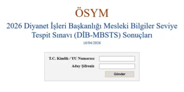 DİB MBSTS sonuçları açıklandı mı? MBSTS sonuç sorgulama ekranı