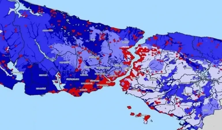 İstanbul deprem haritası: İstanbul'da deprem riski en çok ve en az olan ilçeler