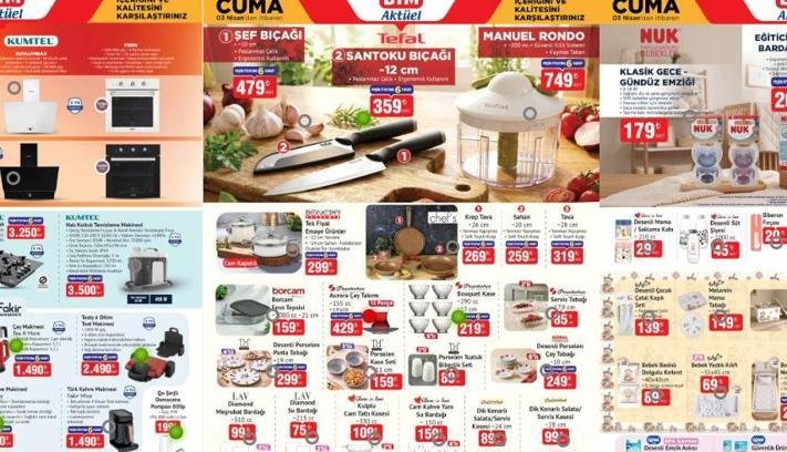 3 NİSAN BİM ÜRÜNLERİ: BİM AKTÜEL 3-9 NİSAN KATALOĞU: Bu hafta BİM'de hangi ürünler indirimde? BİM indirimli ürünler listesi aktüel kataloğu