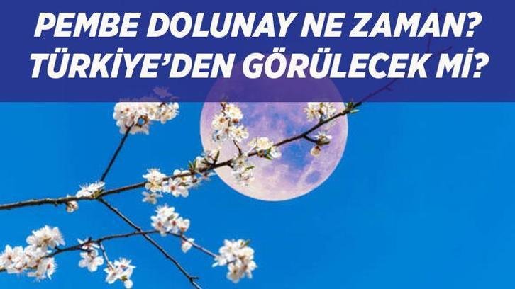 PEMBE DOLUNAY GELİYOR! Baharın habercisi Pembe Dolunay ne zaman, saat kaçta görülecek, Türkiye'den izlenecek mi?