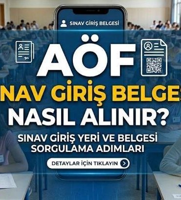 AÖF SINAV TARİHLERİ | AÖF SINAV GİRİŞ BELGESİ NASIL ALINIR? Açıköğretim Fakültesi AÖF sınavları bu hafta sonu mu, ne zaman? AÖF sınav yeri sorgulama