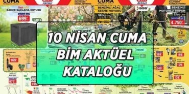 RAFLARDA SATIŞTA! BİM AKTÜEL KATALOĞU 10 NİSAN CUMA! BİM 10 Nisan Cuma aktüel kataloğunda hangi ürünler satışta? Dekoratif Bisiklet, Cep Telefonu, Saç Kurutma Makinesi, Su Püskürtücü Aparat, Benzinli Ağaç Kesme Motoru...