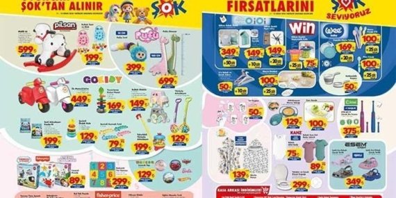 ŞOK 11-14 NİSAN AKTÜEL İNDİRİMLERİ! ŞOK 11-14 Nisan aktüel kataloğunda hangi ürünler satışa çıkacak? Midilli At, Pelüş Tırtıl, Müslin Panço, Çocuk Diş Fırçası...