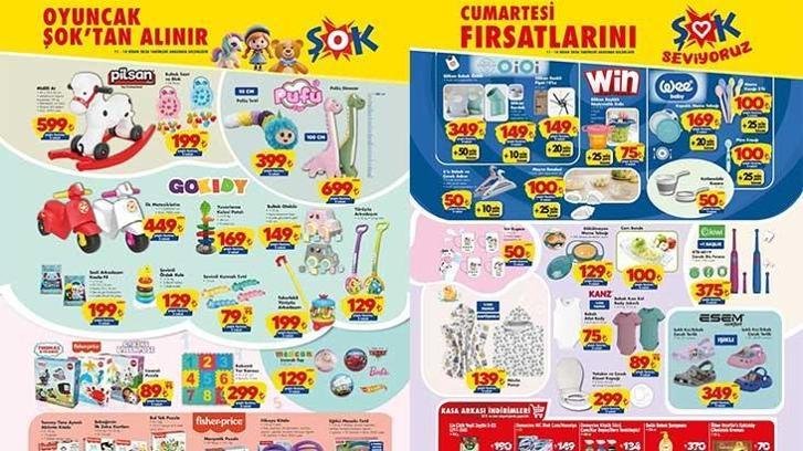 ŞOK 11-14 NİSAN AKTÜEL İNDİRİMLERİ! ŞOK 11-14 Nisan aktüel kataloğunda hangi ürünler satışa çıkacak? Midilli At, Pelüş Tırtıl, Müslin Panço, Çocuk Diş Fırçası...