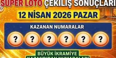 Süper Loto sonuçları bugün çekilen numaralar: 12 Nisan 2026 Süper Loto çekiliş sonuçları sorgulama ekranı