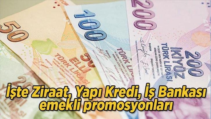 Bayram yaklaşırken bankalar miktarları artırıyor! En yüksek emekli promosyonu hangi banka veriyor? İşte Ziraat, Yapı Kredi, İş Bankası emekli promosyonları