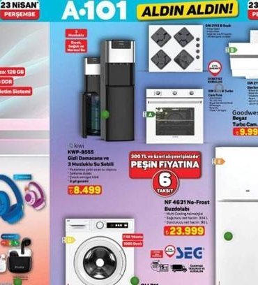 A101 23-29 NİSAN KATALOĞU: A101 haftanın indirimli ürünleri! Son gün Çarşamba... A101 aktüel kataloğunda hangi ürünler var?