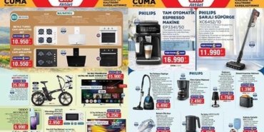 BİM 28 NİSAN-1 MAYIS AKTÜEL KATALOGLAR! BİM 1 Mayıs Cuma aktüel kataloğunda bu hafta hangi ürünler satışa sunulacak? Dondurma Yapabilen Hamur Yoğurma Makinesi, Halı Koltuk Temizleme Makinesi, Tam Otomatik Espresso Makinesi...