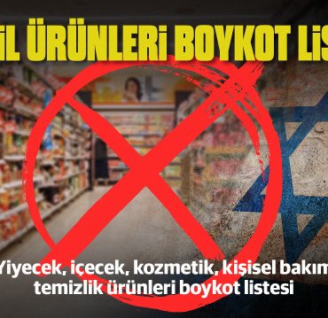 Türkiye'de satılan İsrail malları ve markaları boykot ürünleri tam liste 2026: Günlük alışverişlerimiz esnasında siyonizmle mücadele edebiliriz!