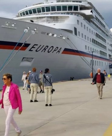 Bodrum'a ‘Europa’ ile 357 turist geldi