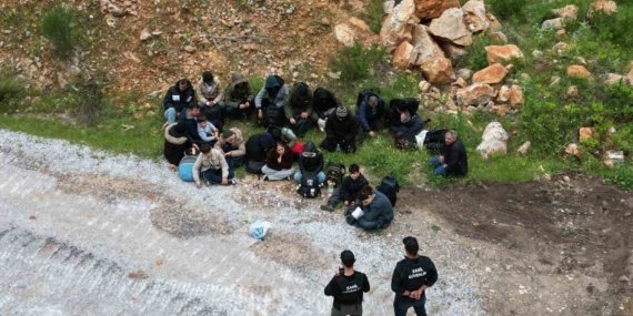 Bodrum’da 6’sı çocuk 21 düzensiz göçmen yakalandı