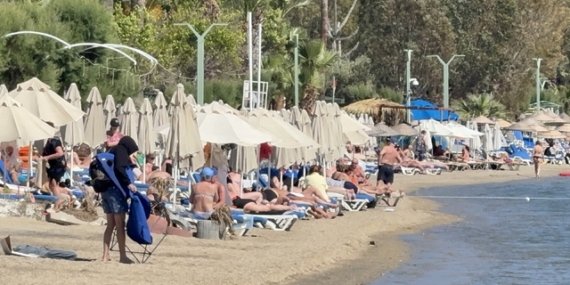 Bodrum'da yazdan kalma günler yaşanıyor