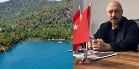 Göcek koyuna beton döken iş insanı, Muğla MHP İl Bşk. Yrd. çıktı