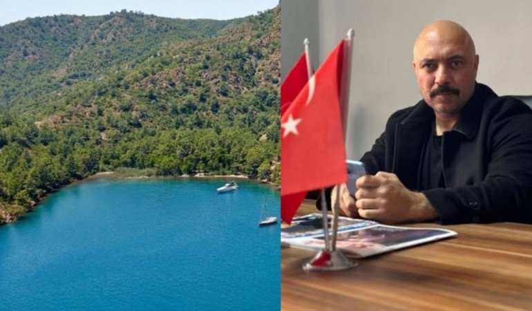 Göcek koyuna beton döken iş insanı, Muğla MHP İl Bşk. Yrd. çıktı
