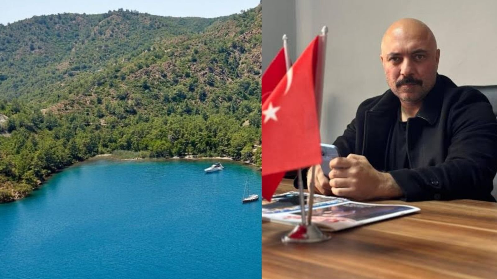 Göcek koyuna beton döken iş insanı, Muğla MHP İl Bşk. Yrd. çıktı