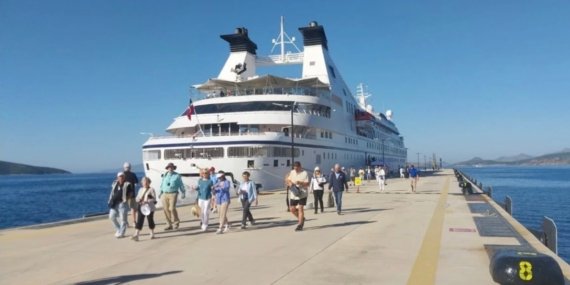 Kruvaziyer turizmi hareketlendi: Bodrum’a 274 turist geldi