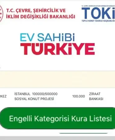 İstanbul TOKİ kura çekimi engelli kategorisi listesi: 500 bin konut İstanbul kurası çekilişi başvurusu kabul edilenler-geçersiz sayılanlar