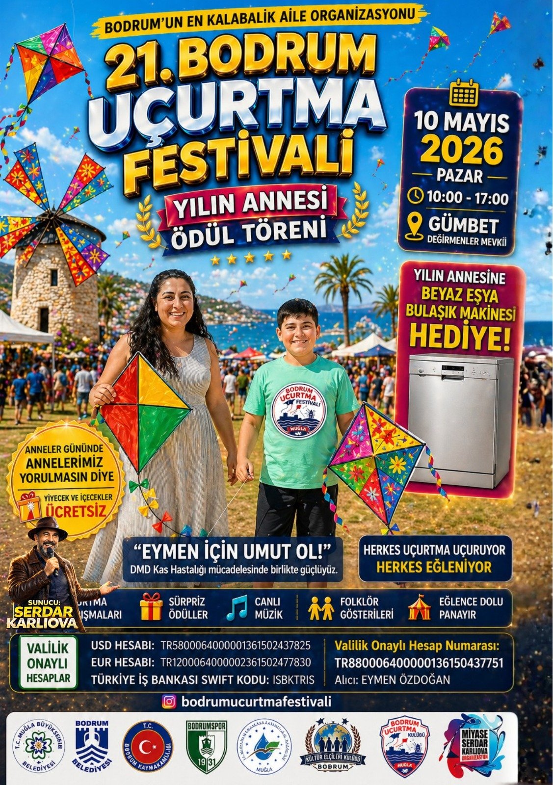 Bodrum Uçurtma Festivali, 21 yıldır Engelleri Gökyüzünde Kaldırıyor