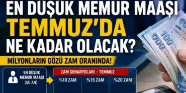 En düşük memur maaşı Temmuz’da ne kadar olacak? Milyonların gözü zam oranında! Memur ve memur emeklisi için yeni maaş hesabı ortaya çıktı