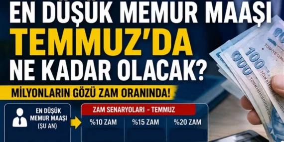 En düşük memur maaşı Temmuz’da ne kadar olacak? Milyonların gözü zam oranında! Memur ve memur emeklisi için yeni maaş hesabı ortaya çıktı