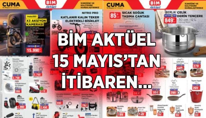 YENİ AFİŞ BİM AKTÜEL KATALOĞU İNDİRİMLİ ÜRÜNLER 15 MAYIS: BİM'de yepyeni ürünler satışa çıkmayı bekliyor! Motosiklet, Klima, Elektrikli Bisiklet, Araç Aksesuarları, Sıcak Soğuk Taşıma Çantası...