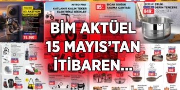 15 MAYIS 2026 CUMA BİM AKTÜEL KATALOĞU İNDİRİMLİ ÜRÜNLER: BİM'de yepyeni ürünler satışa çıkmayı bekliyor! Motosiklet, Klima, Elektrikli Bisiklet, Araç Aksesuarları, Sıcak Soğuk Taşıma Çantası...