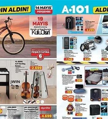 A101 14 MAYIS AKTÜEL KATALOĞU! A101 Aldın Aldın 14 Mayıs Perşembe aktüel kataloğunda hangi ürünler satışa çıkacak? Basınçlı Yıkama Makinesi, Oto Araç İçi Buzdolabı, 3 Çekmeceli Derin Dondurucu...