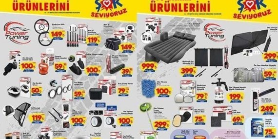 YEPYENİ ŞOK AKTÜEL KATALOĞU (16 MAYIS) ŞOK 16 Mayıs kataloğunda hangi ürünler satışa çıkacak? Direksiyon Kılıfı, Kör Nokta Aynası 2'li, Araç İçi Yol Kayıt Kamerası, Dijital Lastik Basınç Ölçer...