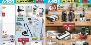 YENİ A101 AKTÜEL KATALOGLAR | 21 MAYIS A101 ALDIN ALDIN aktüel kataloğunda hangi ürünler satışa sunulacak? 26 Jant Bisiklet, Valiz Çeşitleri, 4 Kişilik Otomatik Kamp Çadırı, Taşınabilir Portatif Klima, Pipetli Çelik Termos...