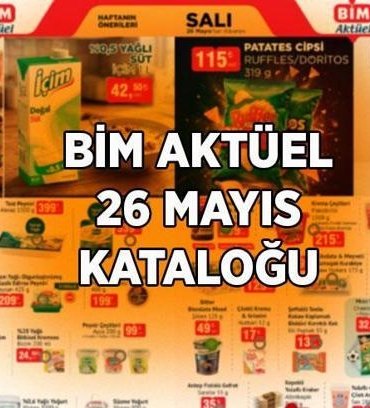 BİM AKTÜEL 26 MAYIS SALI KATALOĞU: Yeni Bim kataloğunda hangi ürünler indirime girecek?