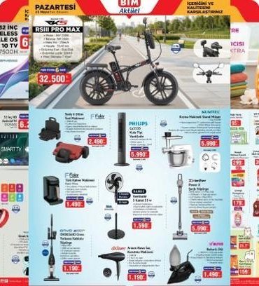YEPYENİ BİM AKTÜEL KATALOĞU AFİŞİ! 25-26 Mayıs 2026 bu hafta BİM kataloğu indirimli ürünleri neler? Elektrikli Bisiklet, Stand Mikser, Vantilatör
