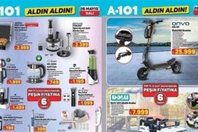 26 MAYIS A101 GÜNCEL AFİŞ YARIN SATIŞA ÇIKIYOR! A101 Aldın Aldın 26 Mayıs Salı aktüel kataloğunda hangi ürünler satışa sunulacak? 5 Programlı Bulaşık Makinesi, Multi Blender Seti, Çay Makinesi, 5 Başlıklı Erkek Bakım Seti, Şarjlı El Süpürgesi...