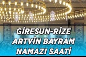 Bayram namazı saati Artvin-Rize-Giresun: Bayram namazı saat kaçta kılınacak? Bayram namazına nasıl niyet edilir? Adım adım bayram namazı kılınışı...