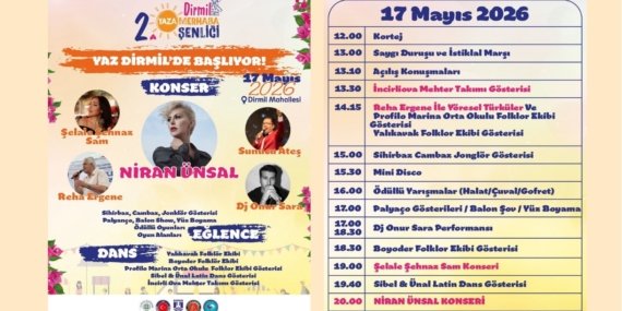 Dirmil’de Yaz Şenlikle Başlıyor: Yaza Merhaba Şenliği 17 Mayıs’ta