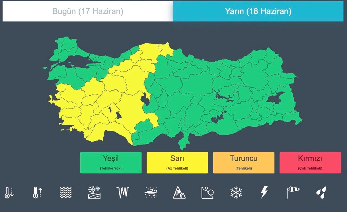 Sağanak yağış geliyor: 19 ile sarı kodlu uyarı