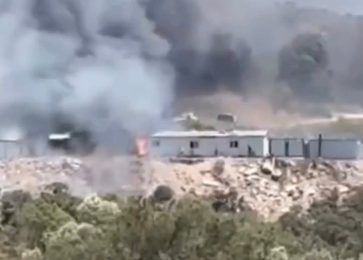Bodrum’da Şantiye Konteynerinde Çıkan Yangın Makilik Alana Sıçradı