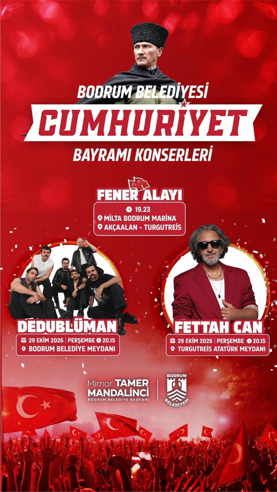 Bodrum’da Cumhuriyet Bayramı Coşkusu